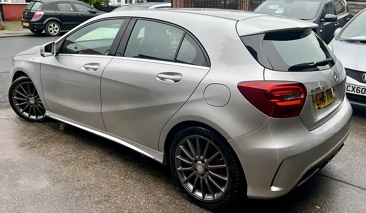 Used 2017 Mercedes A200 AMG Line Platinum Silver Metallic - Interior and Exterior details 2