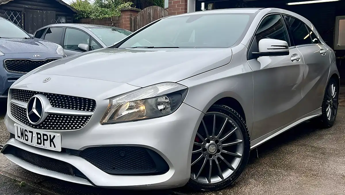 Used 2017 Mercedes A200 AMG Line Platinum Silver Metallic - Interior and Exterior details 3