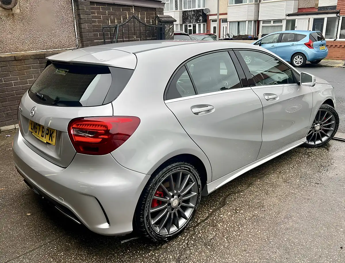 Used 2017 Mercedes A200 AMG Line Platinum Silver Metallic - Interior and Exterior details 4