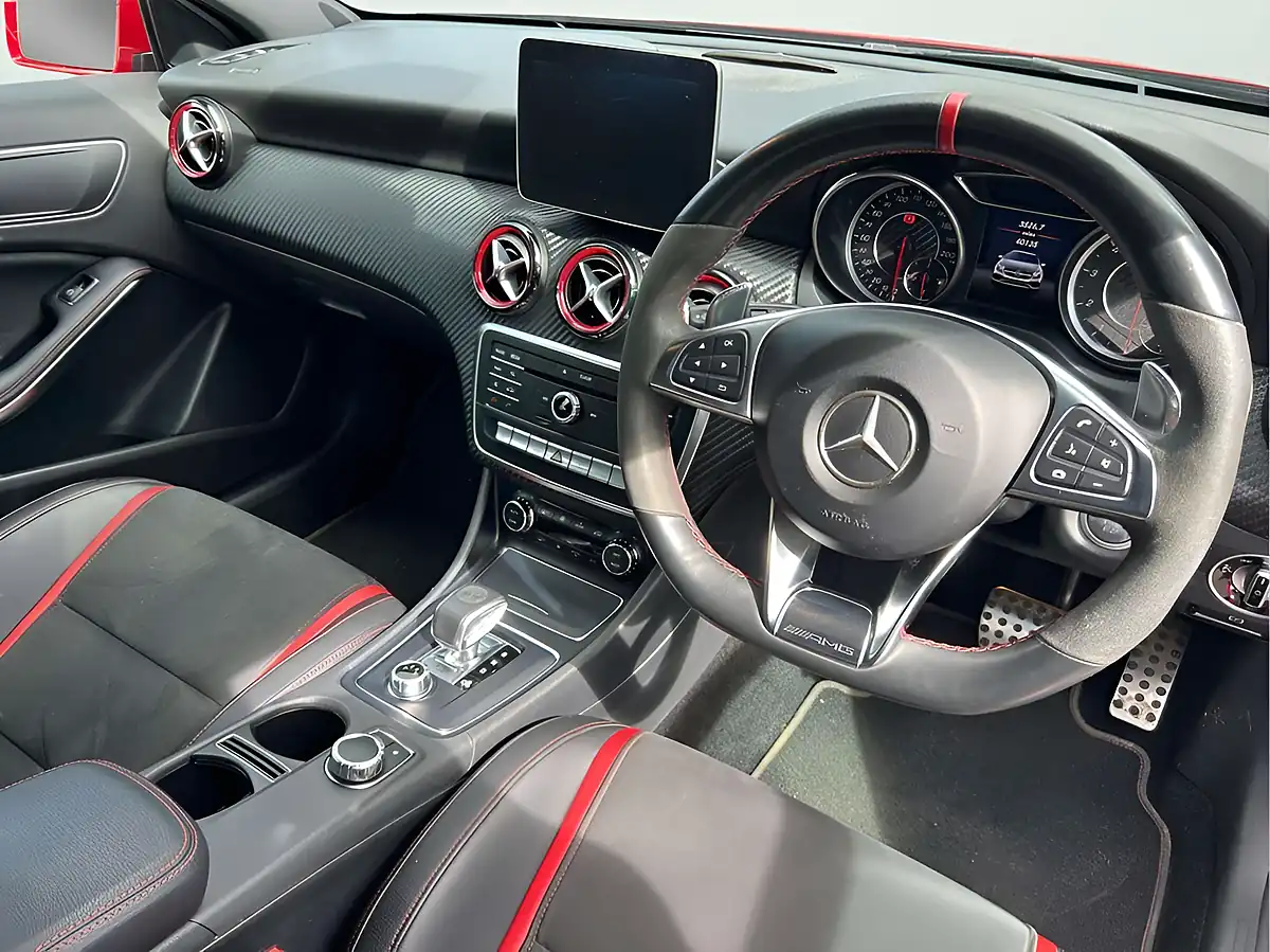 Used 2017 Mercedes-Benz a-Class A45 AMG Red - Interior and Exterior details 8