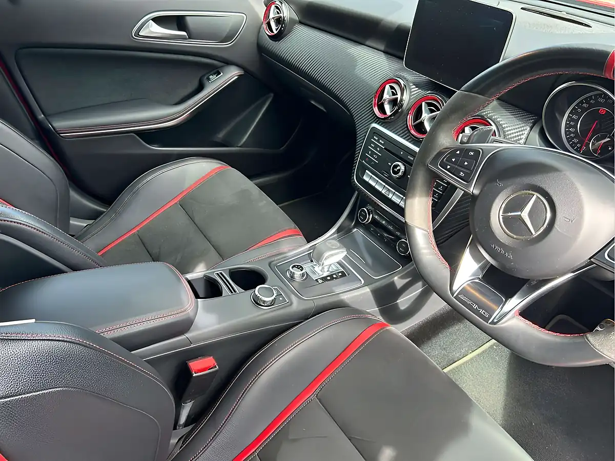 Used 2017 Mercedes-Benz a-Class A45 AMG Red - Interior and Exterior details 9