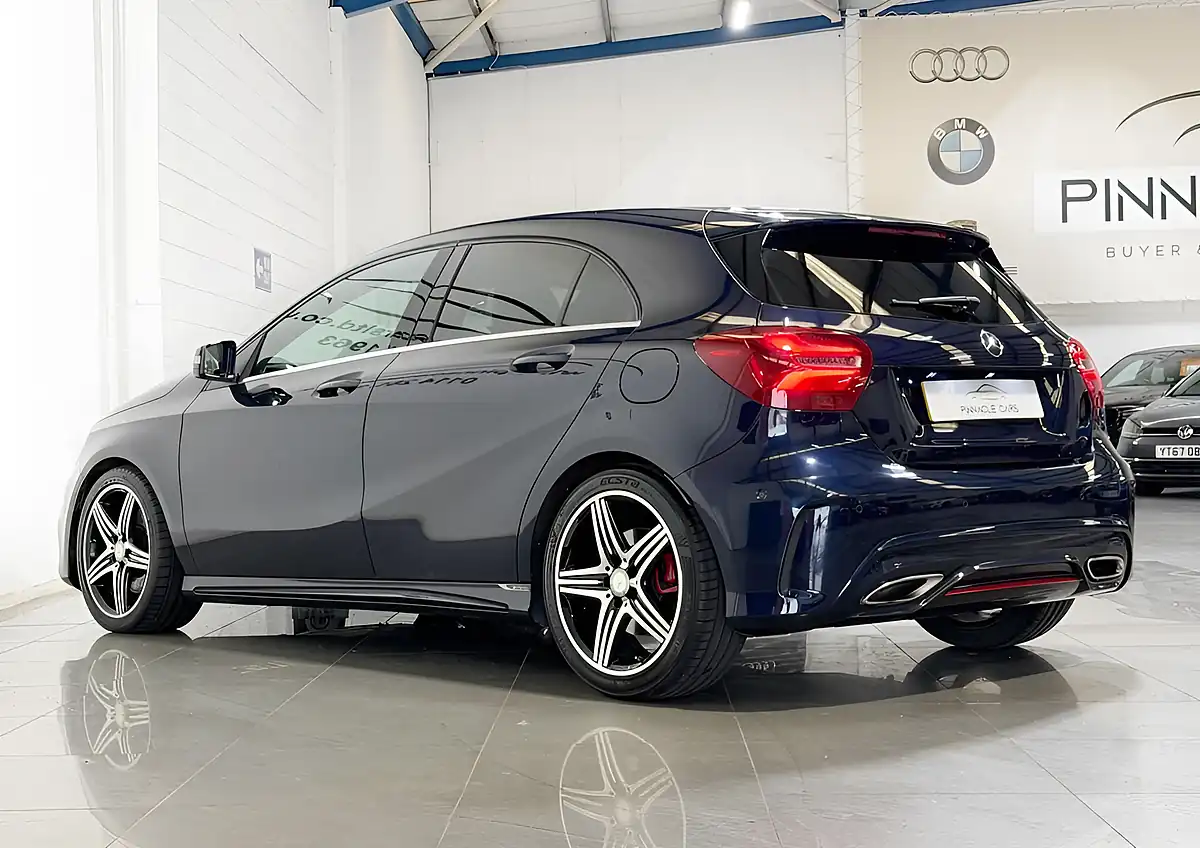 Used 2017 Mercedes-Benz a Class AMG Blue - Interior and Exterior details 8