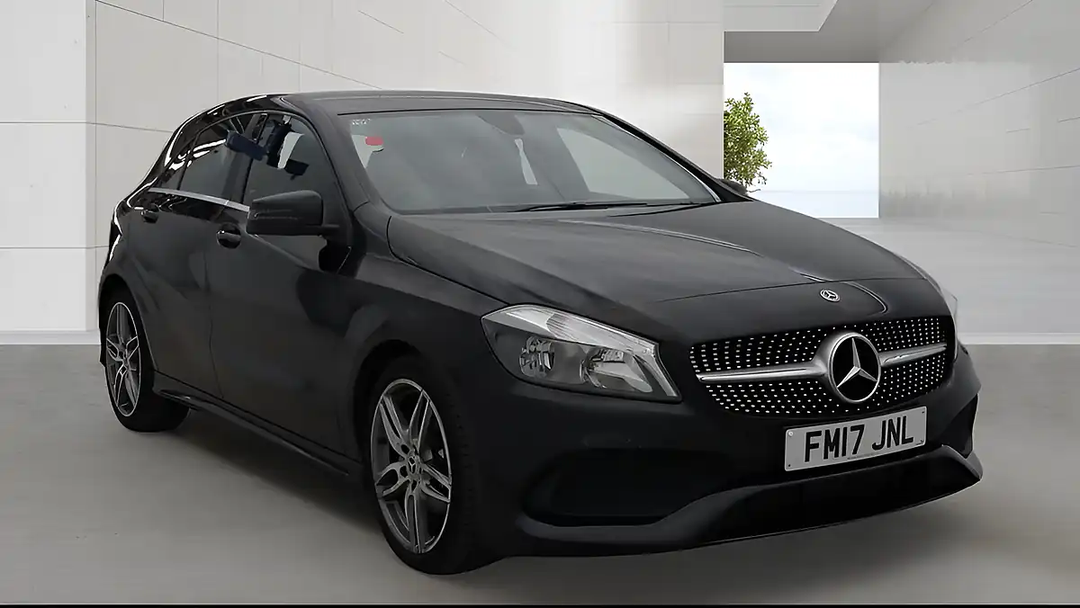 Used 2017 Mercedes-Benz a Class AMG Line Black - Front View