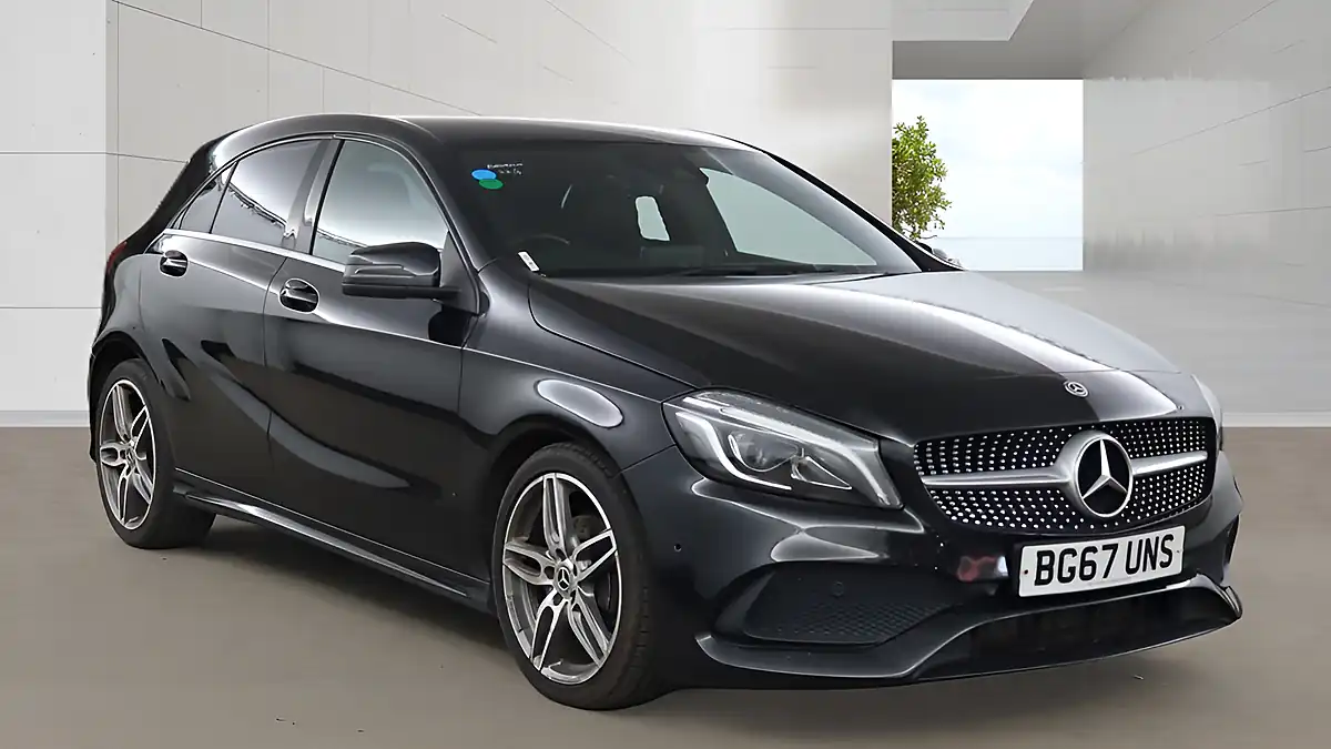 Used 2017 Mercedes-Benz a-Class AMG Line Black - Front View