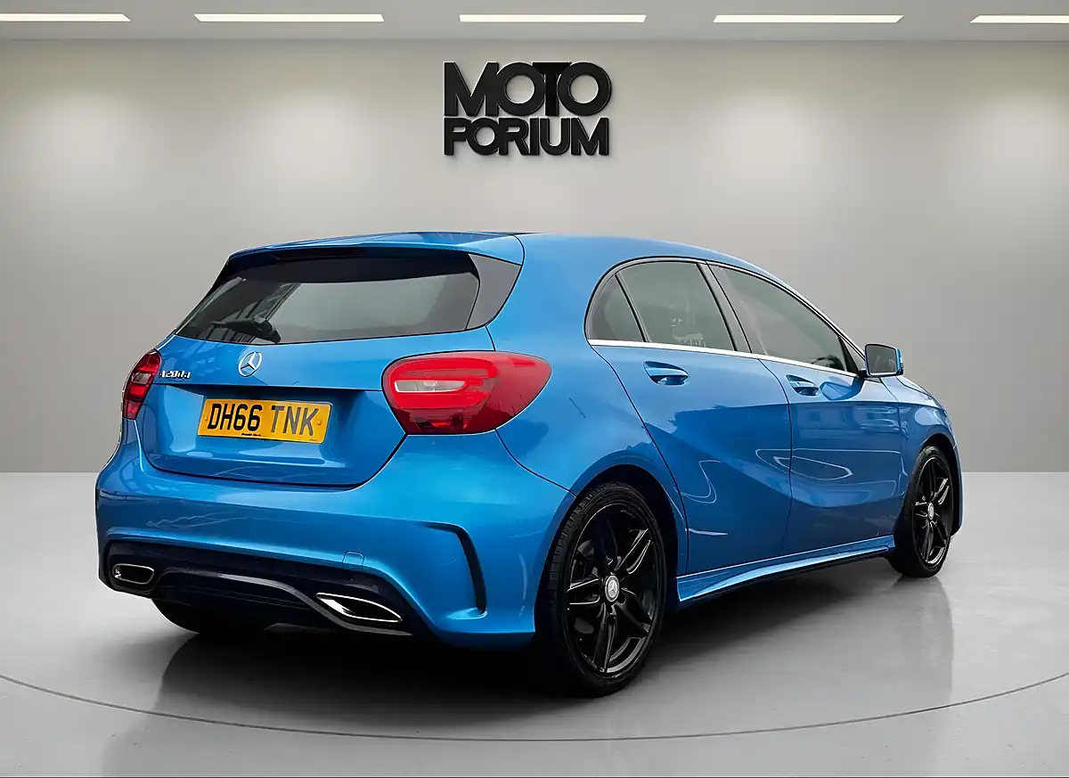 Used 2017 Mercedes-Benz a Class AMG Line Blue - Interior and Exterior details 12