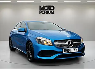 Used 2017 Mercedes-Benz a Class AMG Line Blue - Interior and Exterior details 2