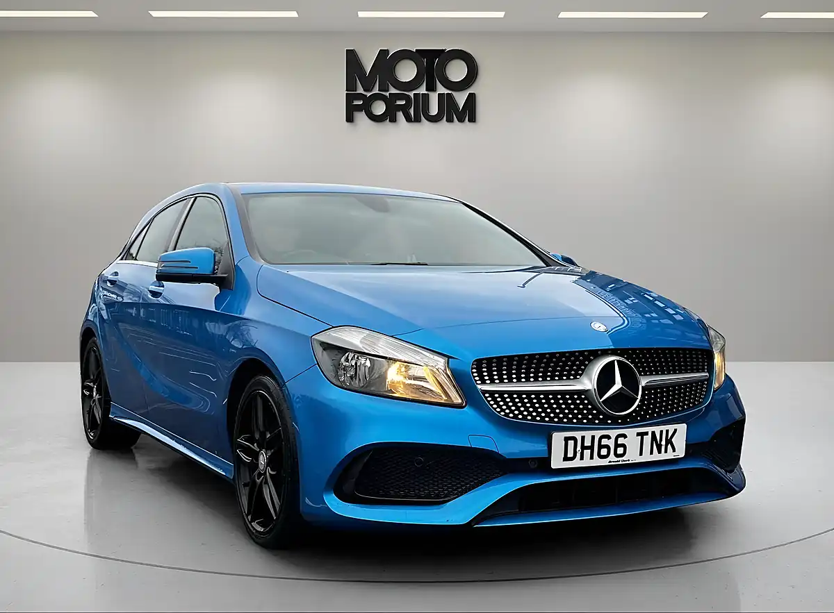Used 2017 Mercedes-Benz a Class AMG Line Blue - Interior and Exterior details 2