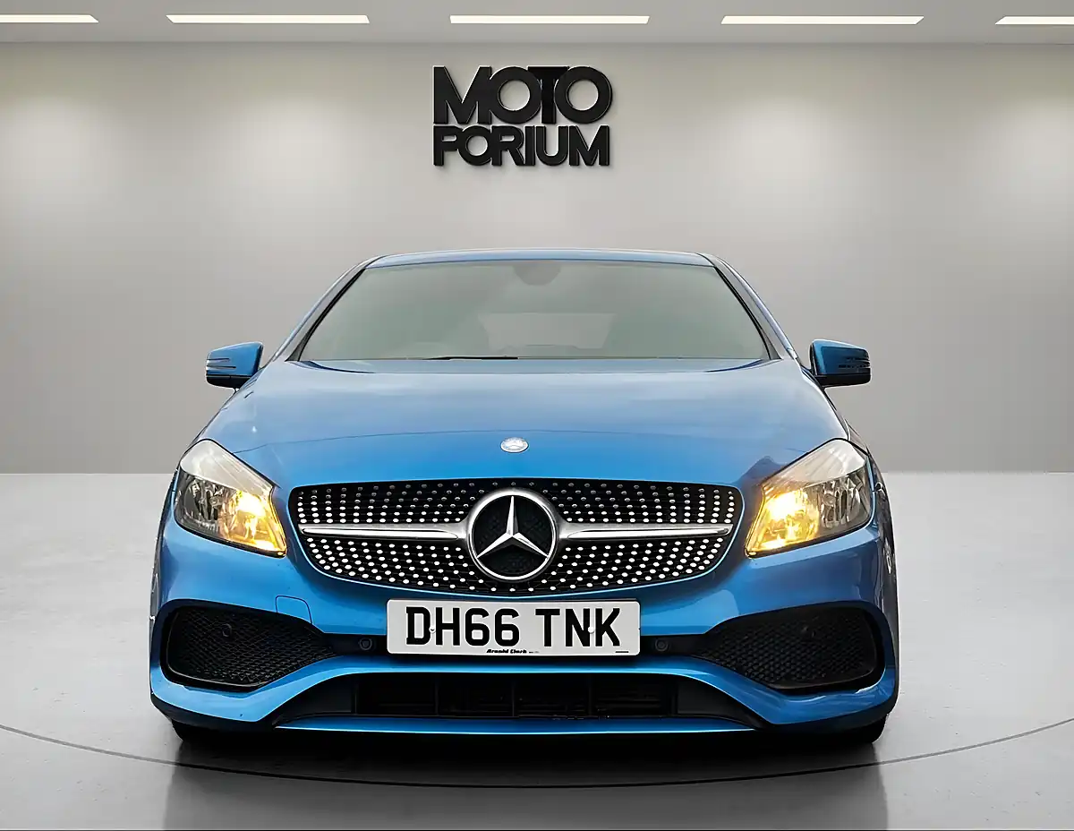 Used 2017 Mercedes-Benz a Class AMG Line Blue - Interior and Exterior details 4