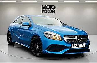 Used 2017 Mercedes-Benz a Class AMG Line Blue - Interior and Exterior details 6