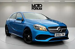 Used 2017 Mercedes-Benz a Class AMG Line Blue - Interior and Exterior details 7