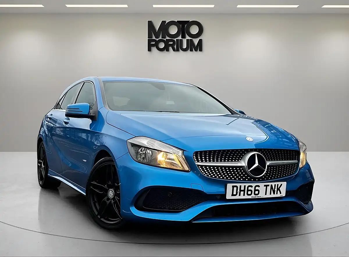 Used 2017 Mercedes-Benz a Class AMG Line Blue - Interior and Exterior details 9