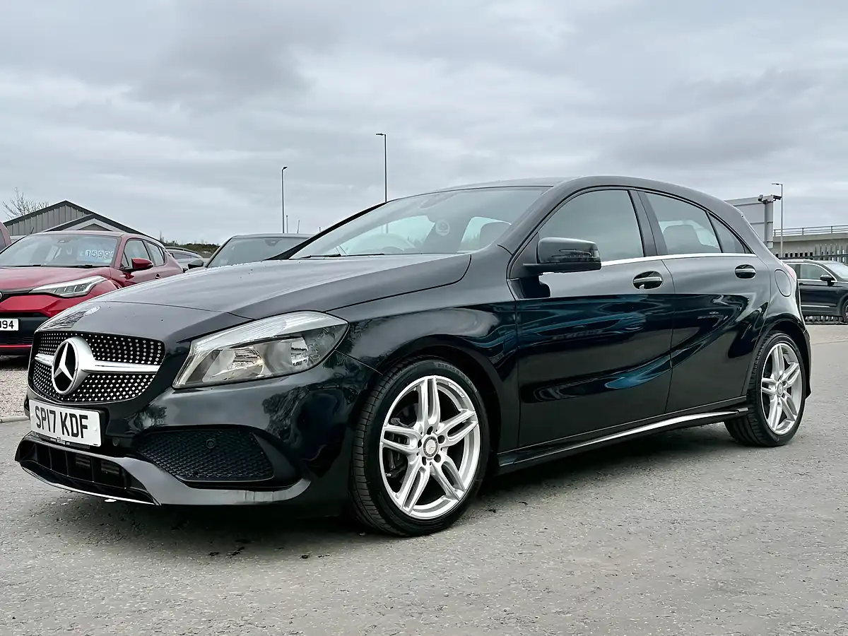 Used 2017 Mercedes-Benz a-Class AMG Line Cosmos Black - Interior and Exterior details 3