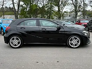 Used 2017 Mercedes-Benz a-Class AMG Line Cosmos Black - Interior and Exterior details 4