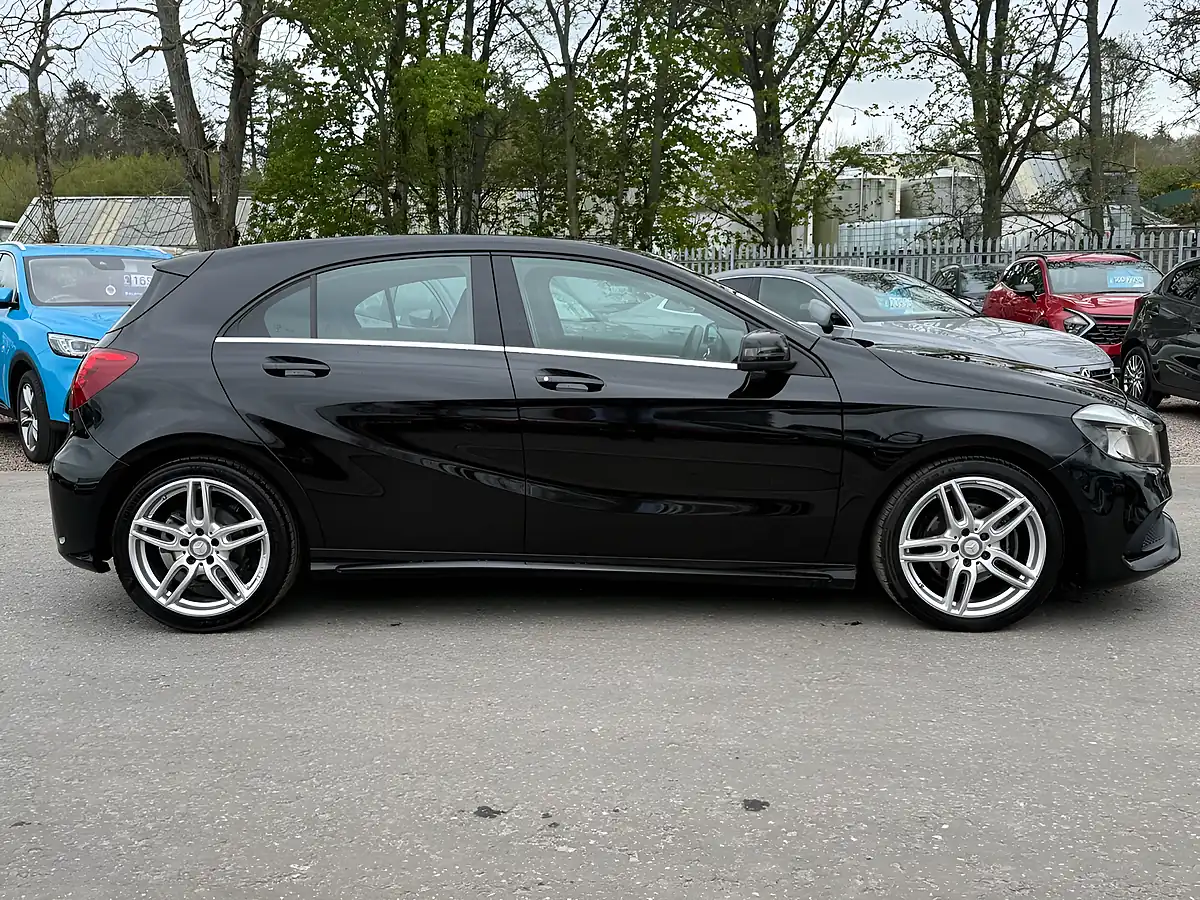 Used 2017 Mercedes-Benz a-Class AMG Line Cosmos Black - Interior and Exterior details 4