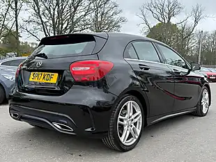 Used 2017 Mercedes-Benz a-Class AMG Line Cosmos Black - Interior and Exterior details 5