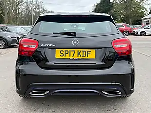 Used 2017 Mercedes-Benz a-Class AMG Line Cosmos Black - Interior and Exterior details 6