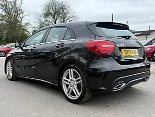 Used 2017 Mercedes-Benz a-Class AMG Line Cosmos Black - Interior and Exterior details 7