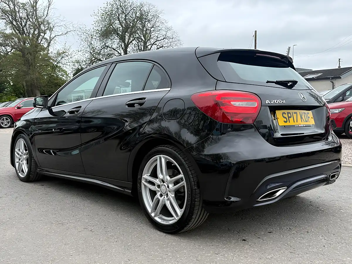 Used 2017 Mercedes-Benz a-Class AMG Line Cosmos Black - Interior and Exterior details 7