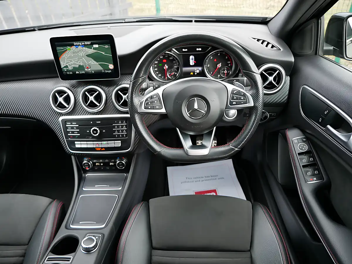 Used 2017 Mercedes-Benz a Class AMG Line Cosmos Black Metallic - Interior and Exterior details 14