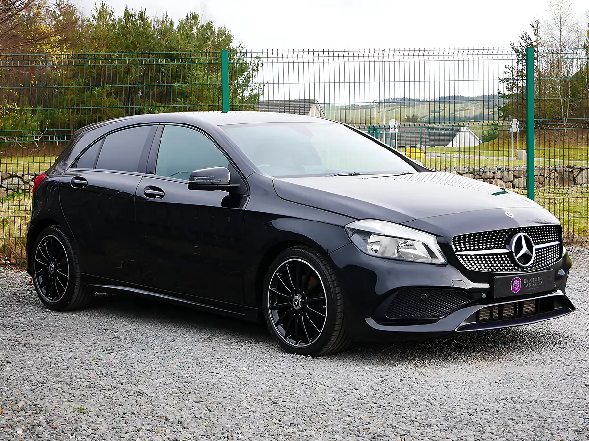 Used 2017 Mercedes-Benz a Class AMG Line Cosmos Black Metallic - Interior and Exterior details 2