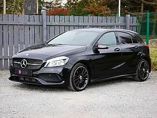 Used 2017 Mercedes-Benz a Class AMG Line Cosmos Black Metallic - Interior and Exterior details 4