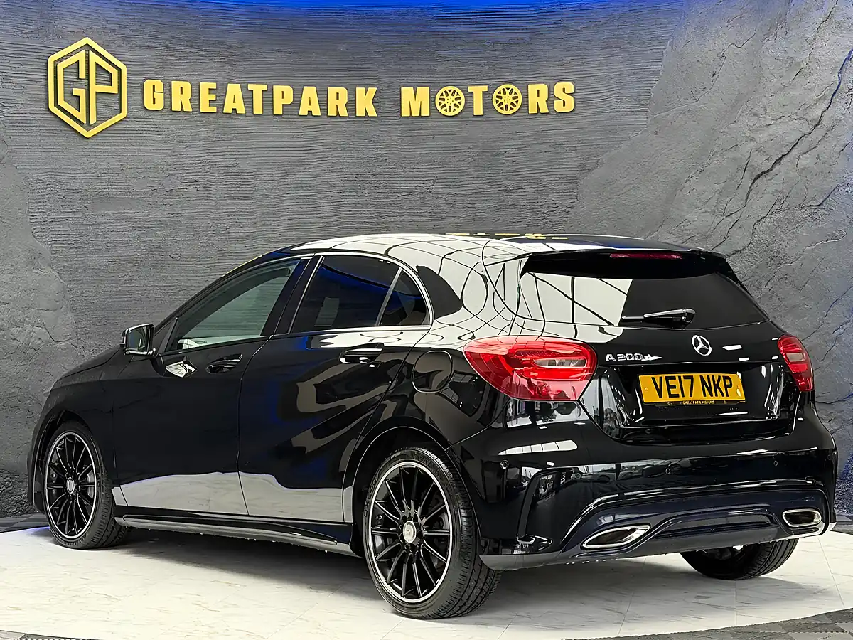Used 2017 Mercedes-Benz a Class AMG Line (executive) Black - Interior and Exterior details 7