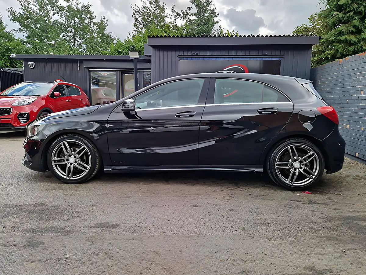 Used 2017 Mercedes-Benz a Class AMG Line (executive) Black - Interior and Exterior details 6