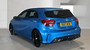 Used 2017 Mercedes-Benz a-Class AMG Line (executive) Blue - Interior and Exterior details 3