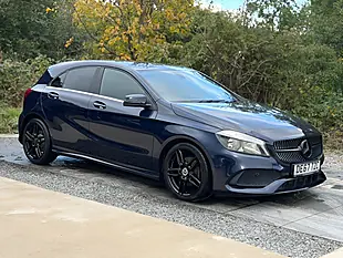 Used 2017 Mercedes-Benz a Class AMG Line (executive) Blue - Interior and Exterior details 10