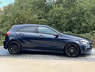 Used 2017 Mercedes-Benz a Class AMG Line (executive) Blue - Interior and Exterior details 2