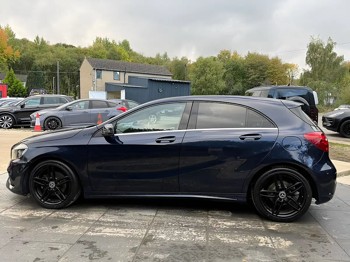 Used 2017 Mercedes-Benz a Class AMG Line (executive) Blue - Interior and Exterior details 3