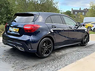 Used 2017 Mercedes-Benz a Class AMG Line (executive) Blue - Interior and Exterior details 4