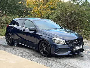 Used 2017 Mercedes-Benz a Class AMG Line (executive) Blue - Interior and Exterior details 5