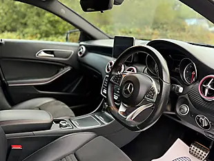 Used 2017 Mercedes-Benz a Class AMG Line (executive) Blue - Interior and Exterior details 7