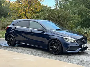 Used 2017 Mercedes-Benz a Class AMG Line (executive) Blue - Interior and Exterior details 10