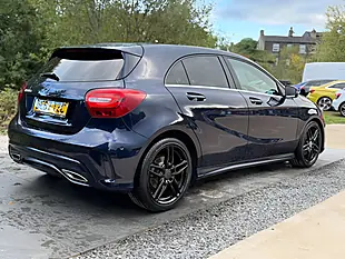 Used 2017 Mercedes-Benz a Class AMG Line (executive) Blue - Interior and Exterior details 2