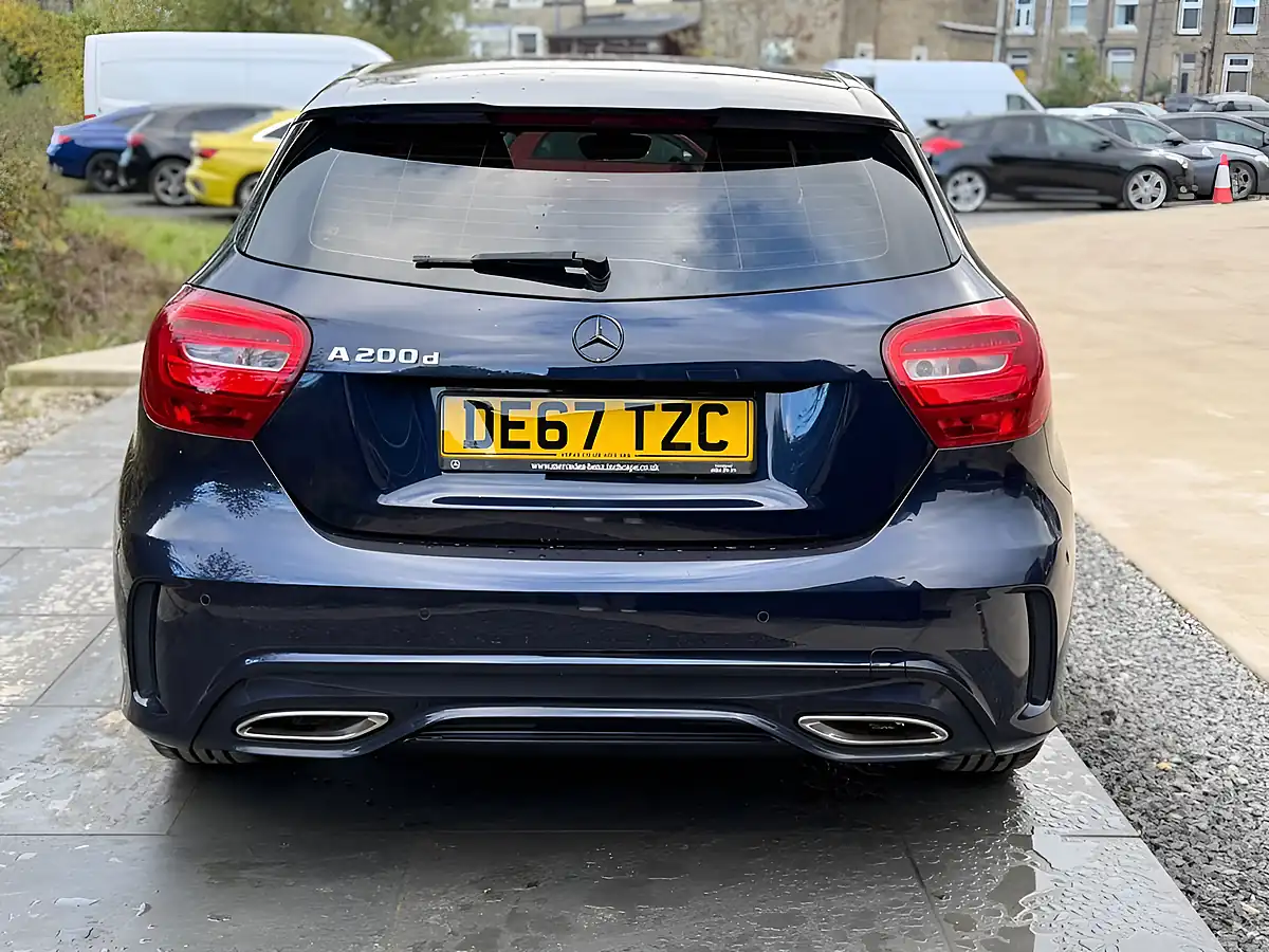 Used 2017 Mercedes-Benz a Class AMG Line (executive) Blue - Interior and Exterior details 3