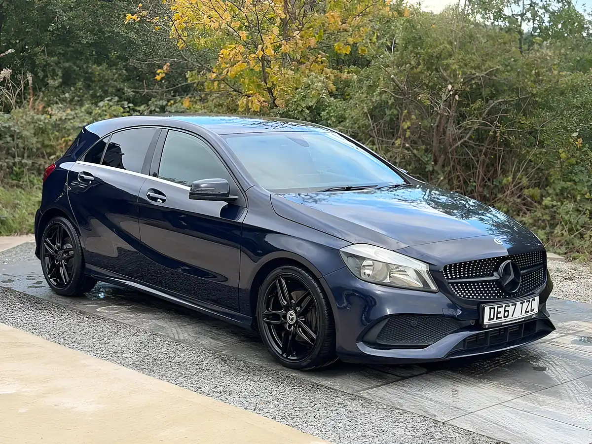 Used 2017 Mercedes-Benz a Class AMG Line (executive) Blue - Interior and Exterior details 7