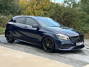 Used 2017 Mercedes-Benz a Class AMG Line (executive) Blue - Interior and Exterior details 8