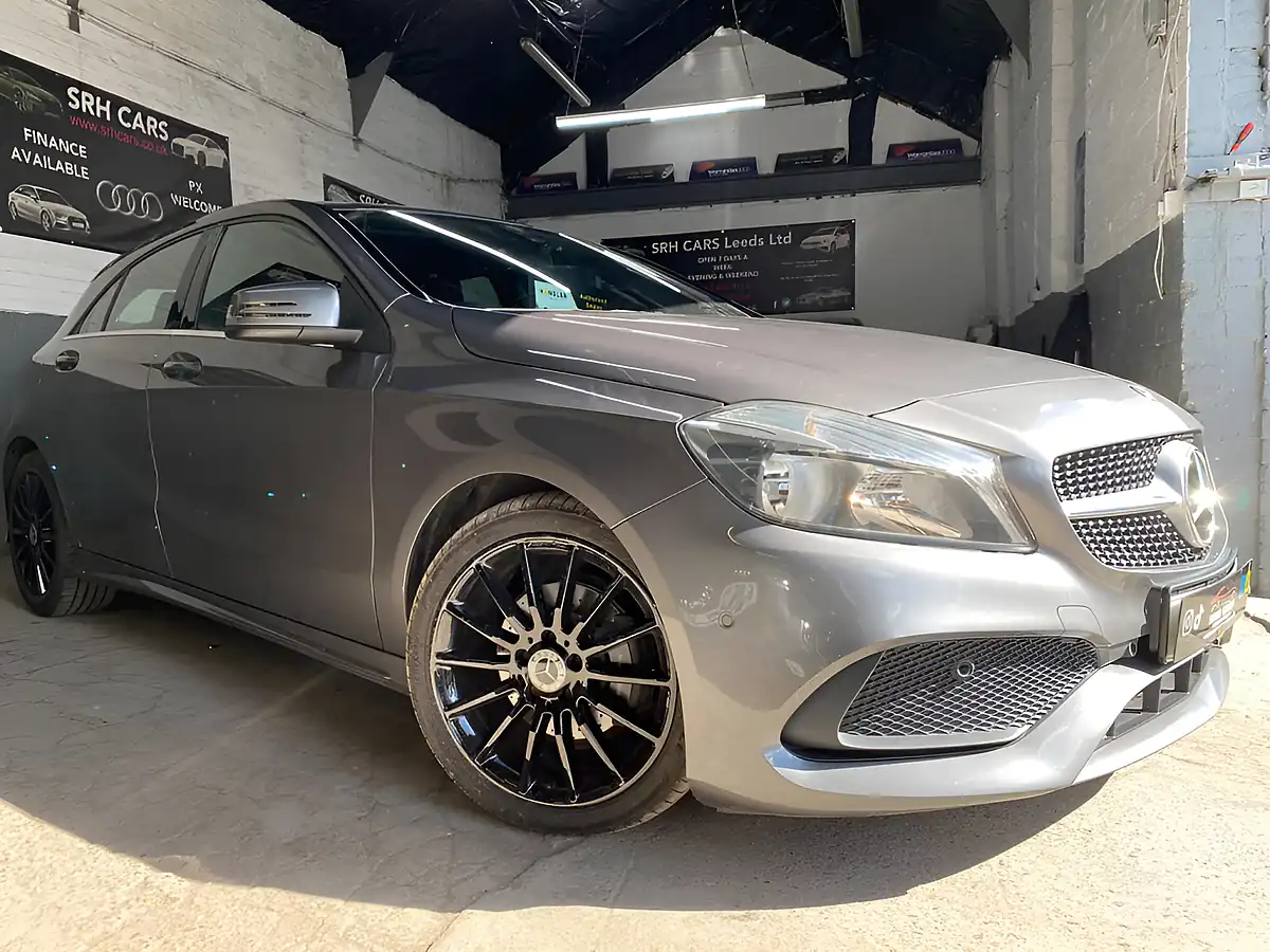 Used 2017 Mercedes-Benz a Class AMG Line (executive) Grey - Front View