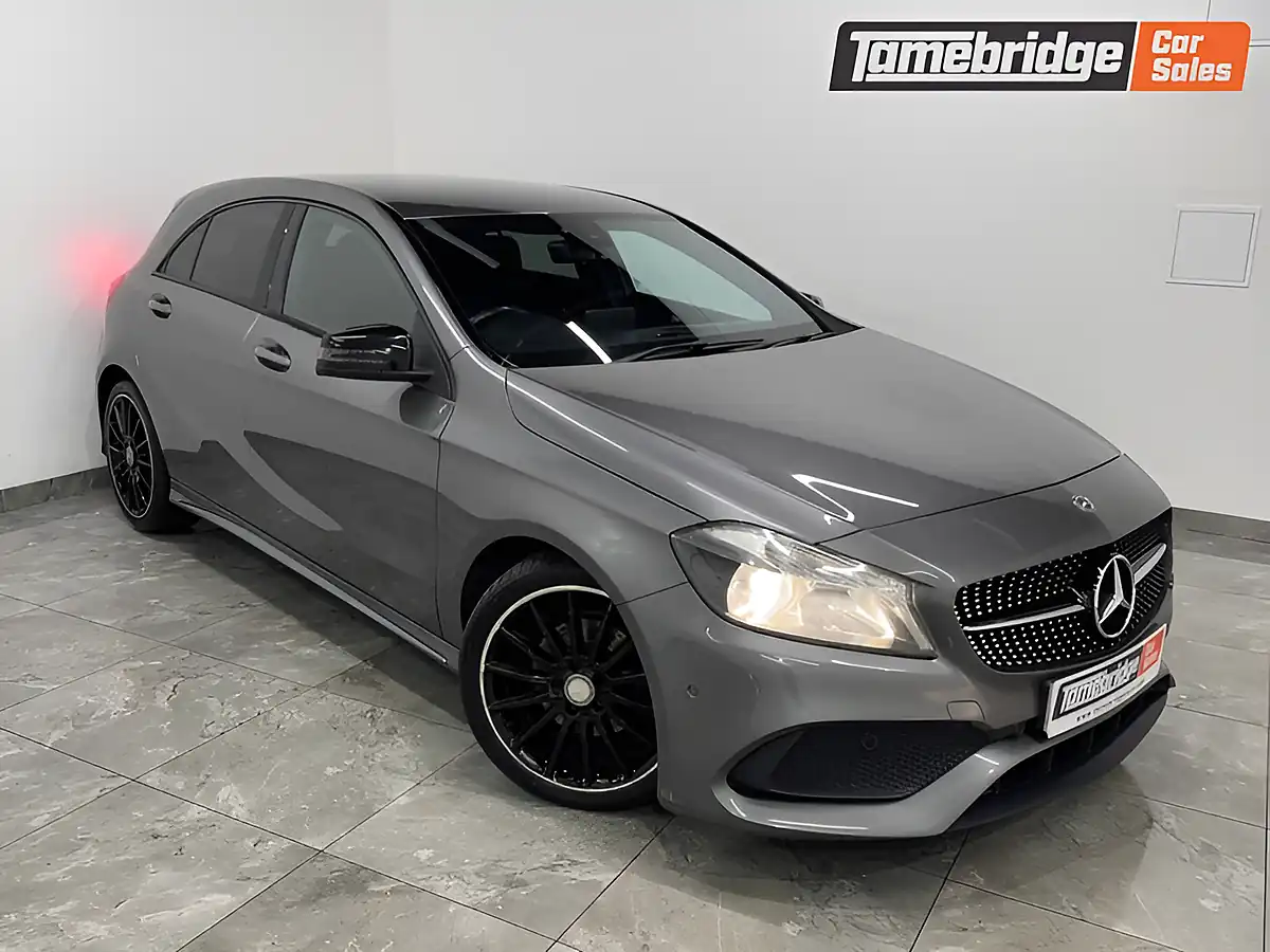 Used 2017 Mercedes-Benz a Class AMG Line (executive) Grey - Front View