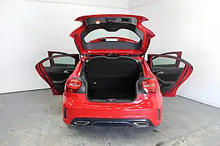 Used 2017 Mercedes-Benz a Class AMG Line Executive Red - Interior and Exterior details 11