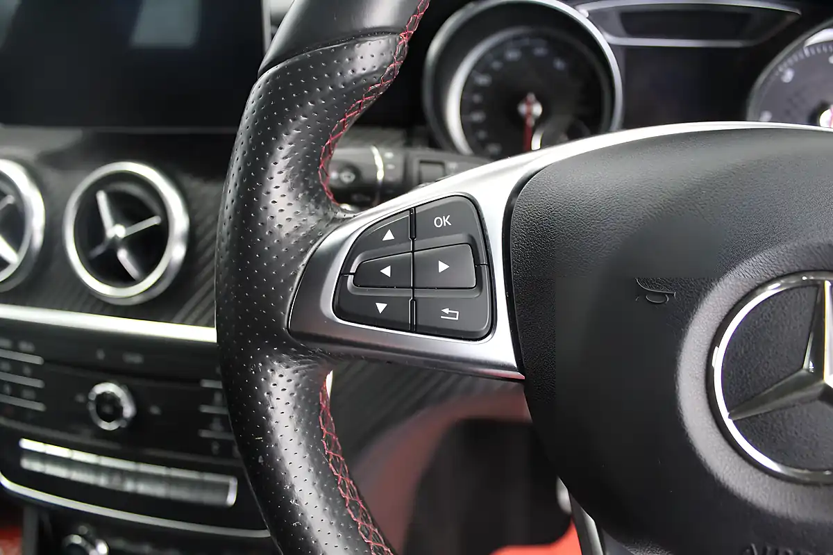 Used 2017 Mercedes-Benz a Class AMG Line Executive Red - Interior and Exterior details 16