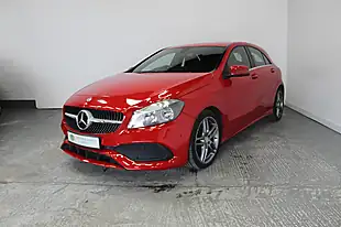Used 2017 Mercedes-Benz a Class AMG Line Executive Red - Interior and Exterior details 2