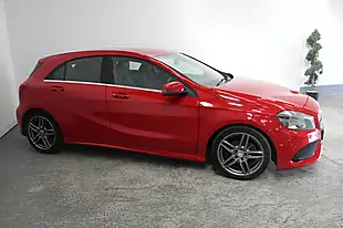Used 2017 Mercedes-Benz a Class AMG Line Executive Red - Interior and Exterior details 3