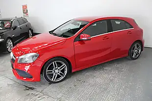 Used 2017 Mercedes-Benz a Class AMG Line Executive Red - Interior and Exterior details 4