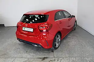 Used 2017 Mercedes-Benz a Class AMG Line Executive Red - Interior and Exterior details 6