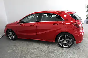 Used 2017 Mercedes-Benz a Class AMG Line Executive Red - Interior and Exterior details 7