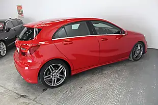 Used 2017 Mercedes-Benz a Class AMG Line Executive Red - Interior and Exterior details 8