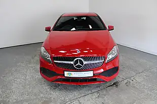 Used 2017 Mercedes-Benz a Class AMG Line Executive Red - Interior and Exterior details 9